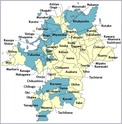 fukuoka ken map