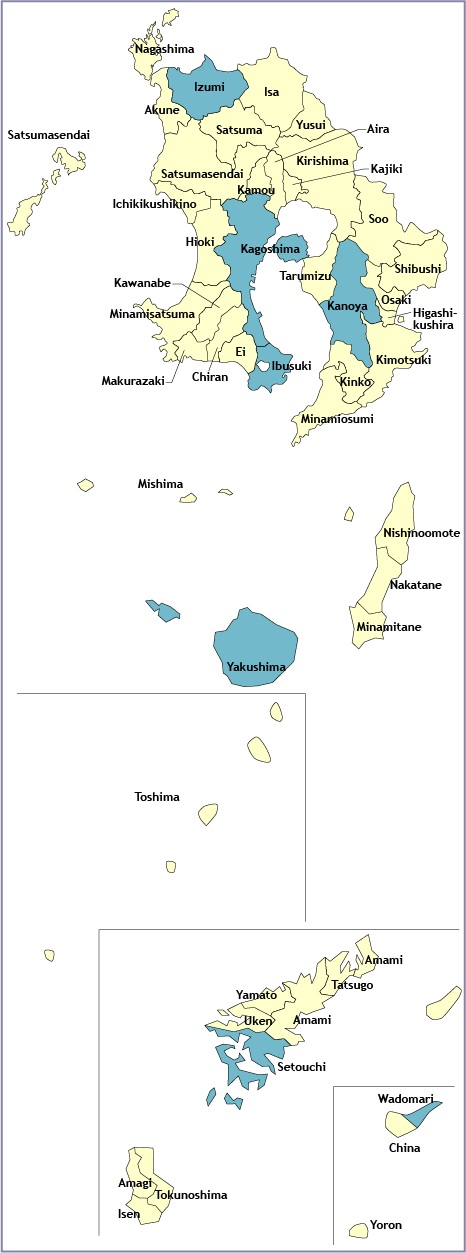 kagoshima map