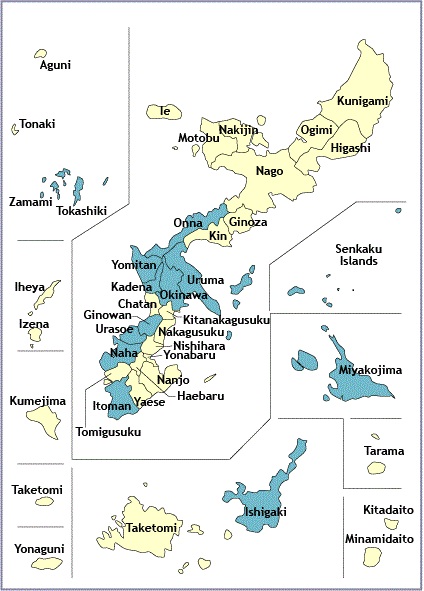okinawa ken map